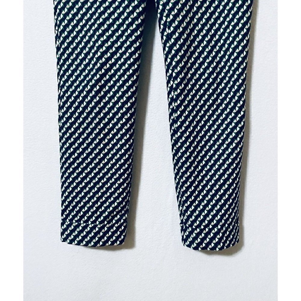 Boden Womens 4 Kensington Trousers Ankle Pants Geometric Print Stretch Pockets - Picture 3 of 12